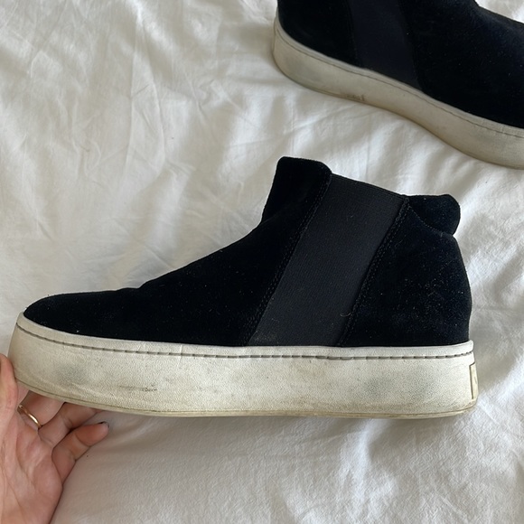 Vince platform high top black suede sneakers size 7 - Picture 3 of 6